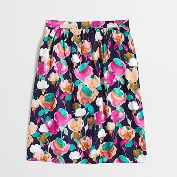 J. Crew Floral Skirt with Pockets! - Picture 1 of 4